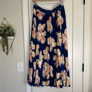A New Day Accordion Pleat Floral Skirt